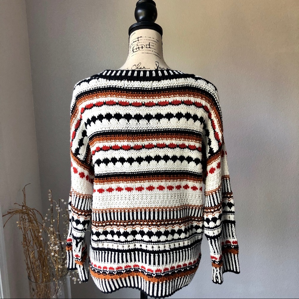 Andrew Marc NWT knit sweater oversized ivory M - Picture 5 of 8